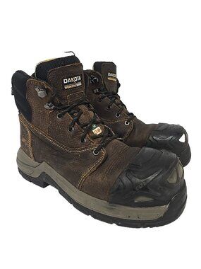 DAKOTA Men's 6'' X-Toe Quad Comfort Steel Toe CP 6612 Work Boots Brown 9.5M